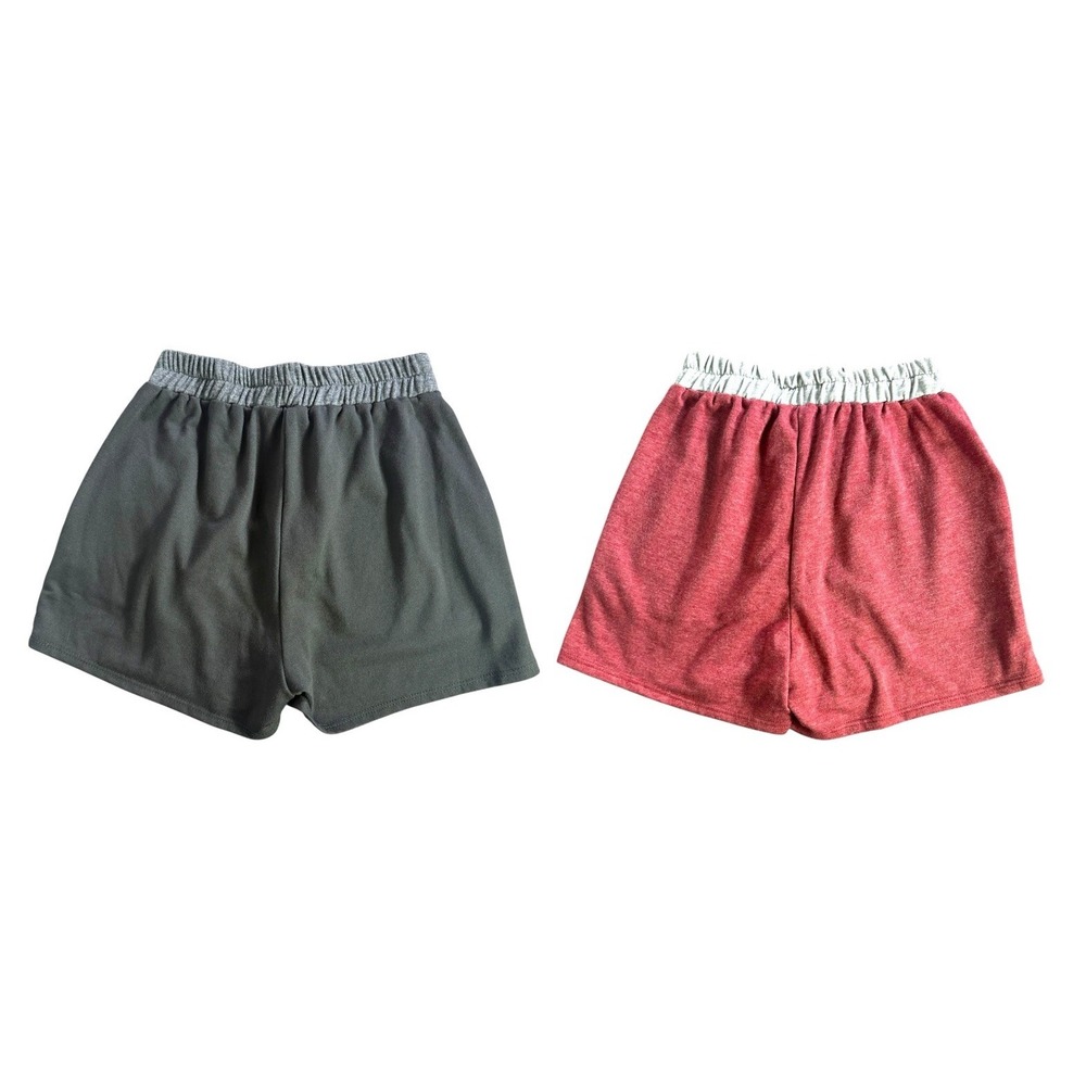Frumos Lot Of 2 Lounge Elastic Waist Maroon & Black Shorts‎ Jr Teen Size Small - Picture 3 of 8